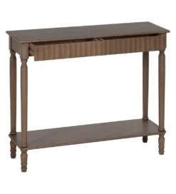 Konsola TEMPU 90 cm drewno sosna brązowy outlet*Zona-Design Best