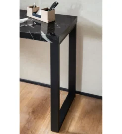 Konsola TOMLA 120 cm w optyce czarnego marmuru*WOHNLING, GERMANY Discount