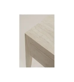 Konsola TRAVERTINO DRAWERS 100 x 77 cm naturalny beżowy*KARE Outlet