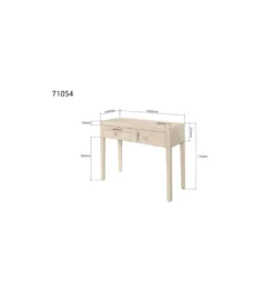 Konsola TRAVERTINO DRAWERS 100 x 77 cm naturalny beżowy*KARE Outlet
