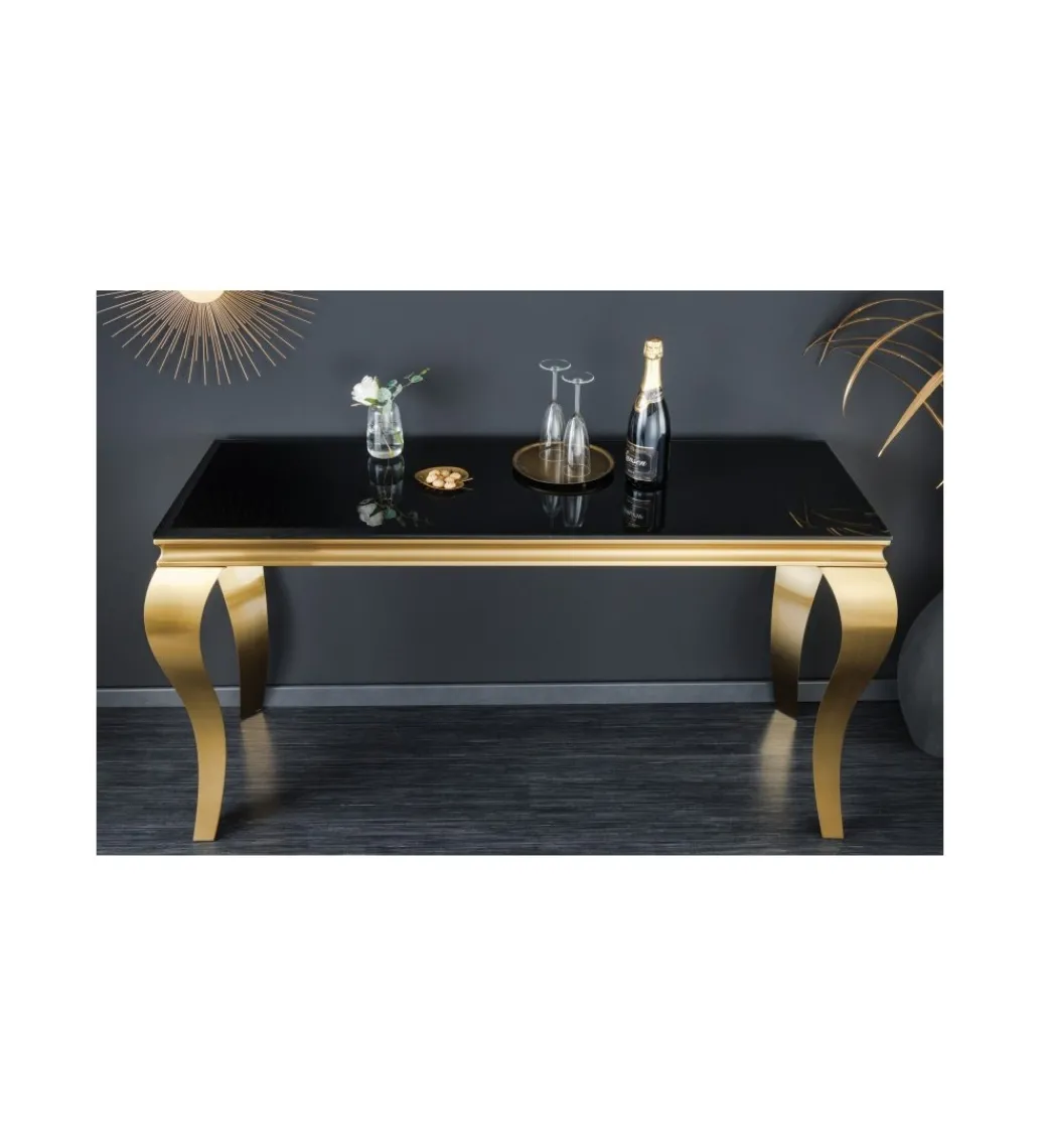 Konsola TRENTINO Modern Barock 140 cm czarna*Invicta Interior Best