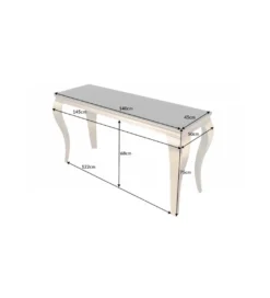 Konsola TRENTINO Modern Barock 140 cm czarna*Invicta Interior Best