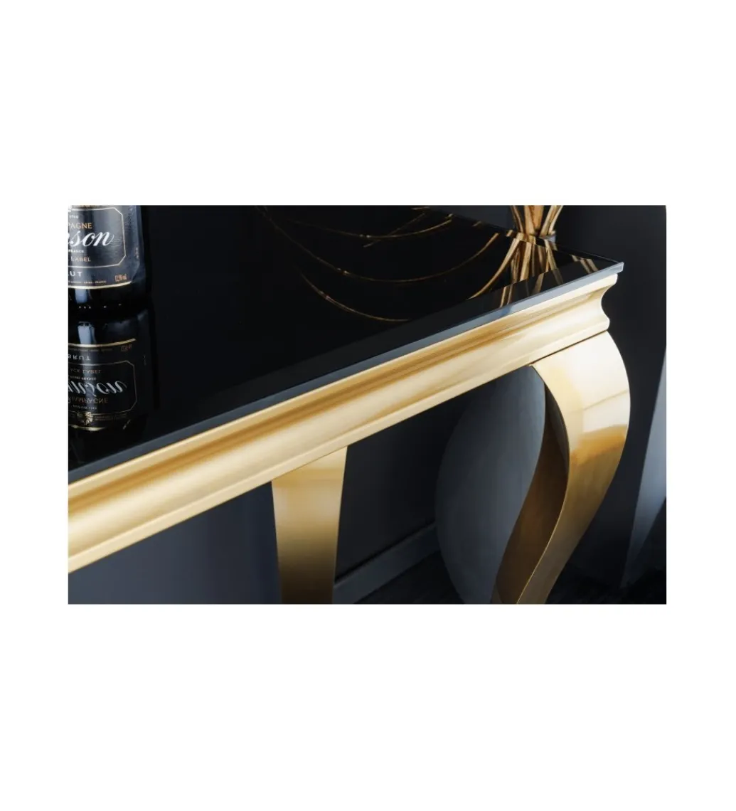 Konsola TRENTINO Modern Barock 140 cm czarna*Invicta Interior Best