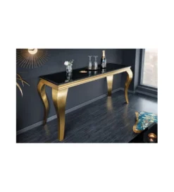 Konsola TRENTINO Modern Barock 140 cm czarna*Invicta Interior Best