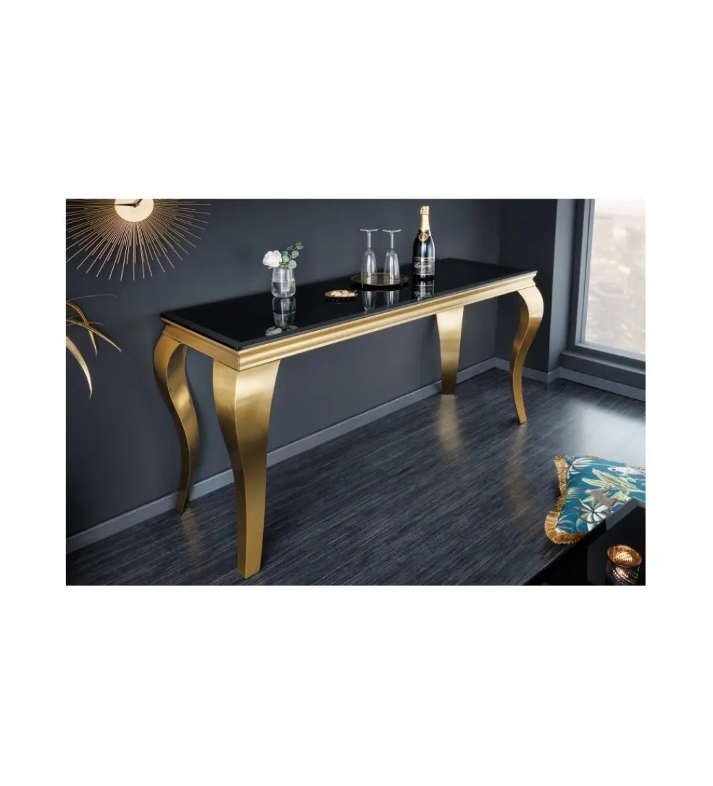 Konsola TRENTINO Modern Barock 140 cm czarna*Invicta Interior Best