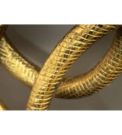 Konsola WILDLIFE SNAKE 115 cm czarny marmur złota*Invicta Interior