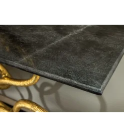 Konsola WILDLIFE SNAKE 115 cm czarny marmur złota*Invicta Interior