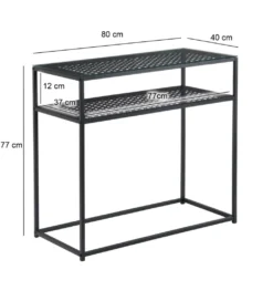 Konsola WOHNLING 80 cm czarna*WOHNLING, GERMANY New