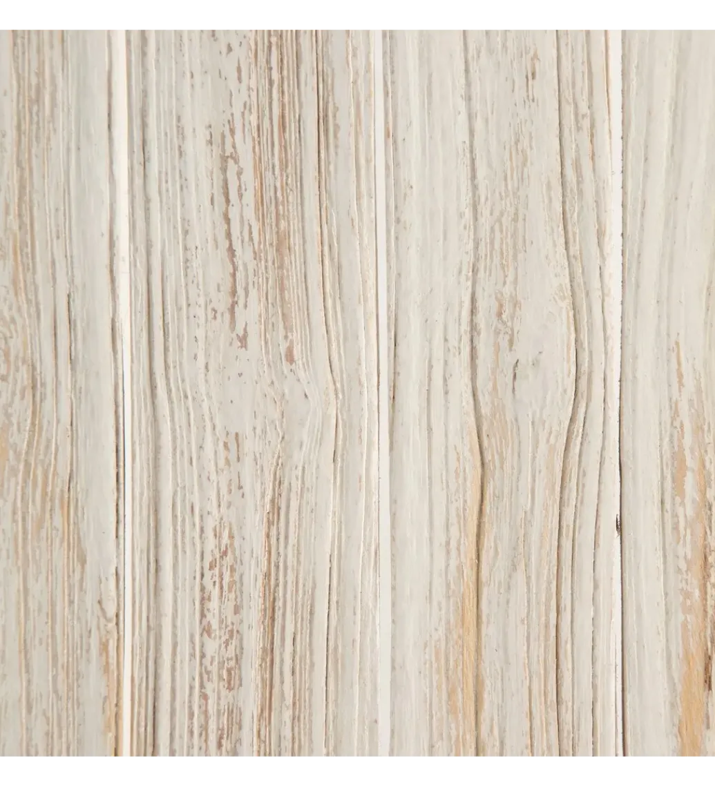 Konsola WORNYM 120 cm drewno teak biała przecierana*Zona-Design