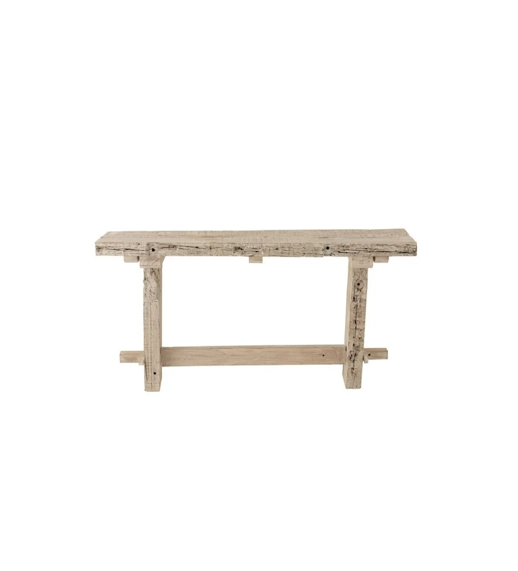 Konsola z drewna z recyklingu PONTE 150 cm bielony*J-Line Best