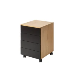 Kontenerek JOVAN w kolorze dębowo czarnym*Invicta Interior Outlet