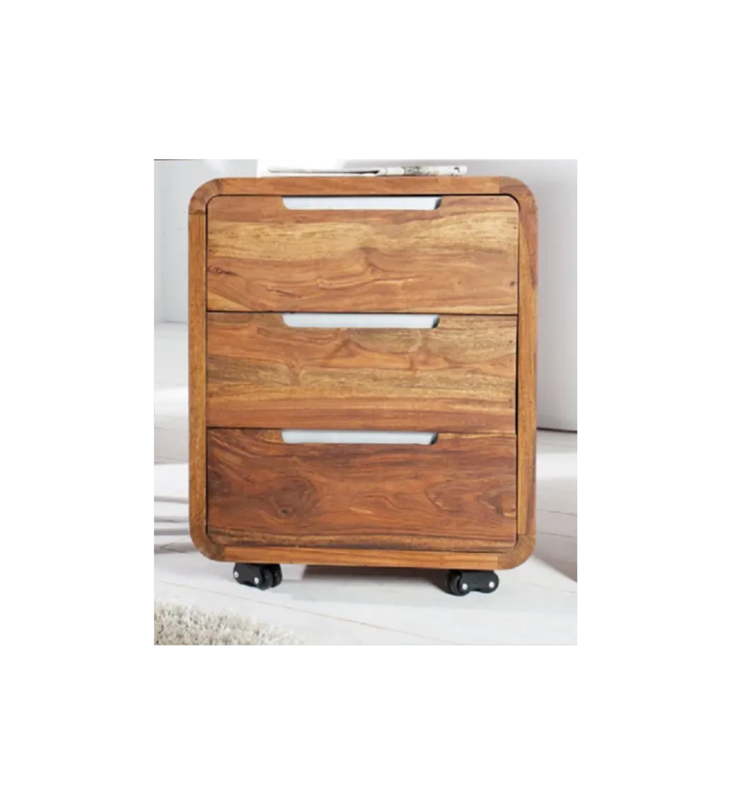 Kontener GOA do biurka INDIA 60 cm drewno Sheesham*Invicta Interior - przedsprzedaż Outlet