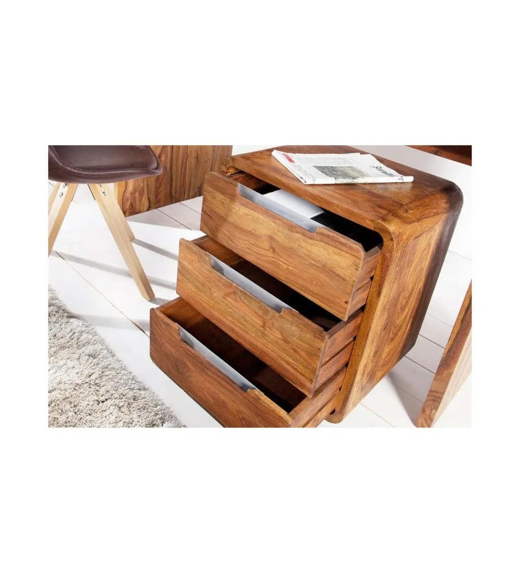 Kontener GOA do biurka INDIA 60 cm drewno Sheesham*Invicta Interior - przedsprzedaż Outlet
