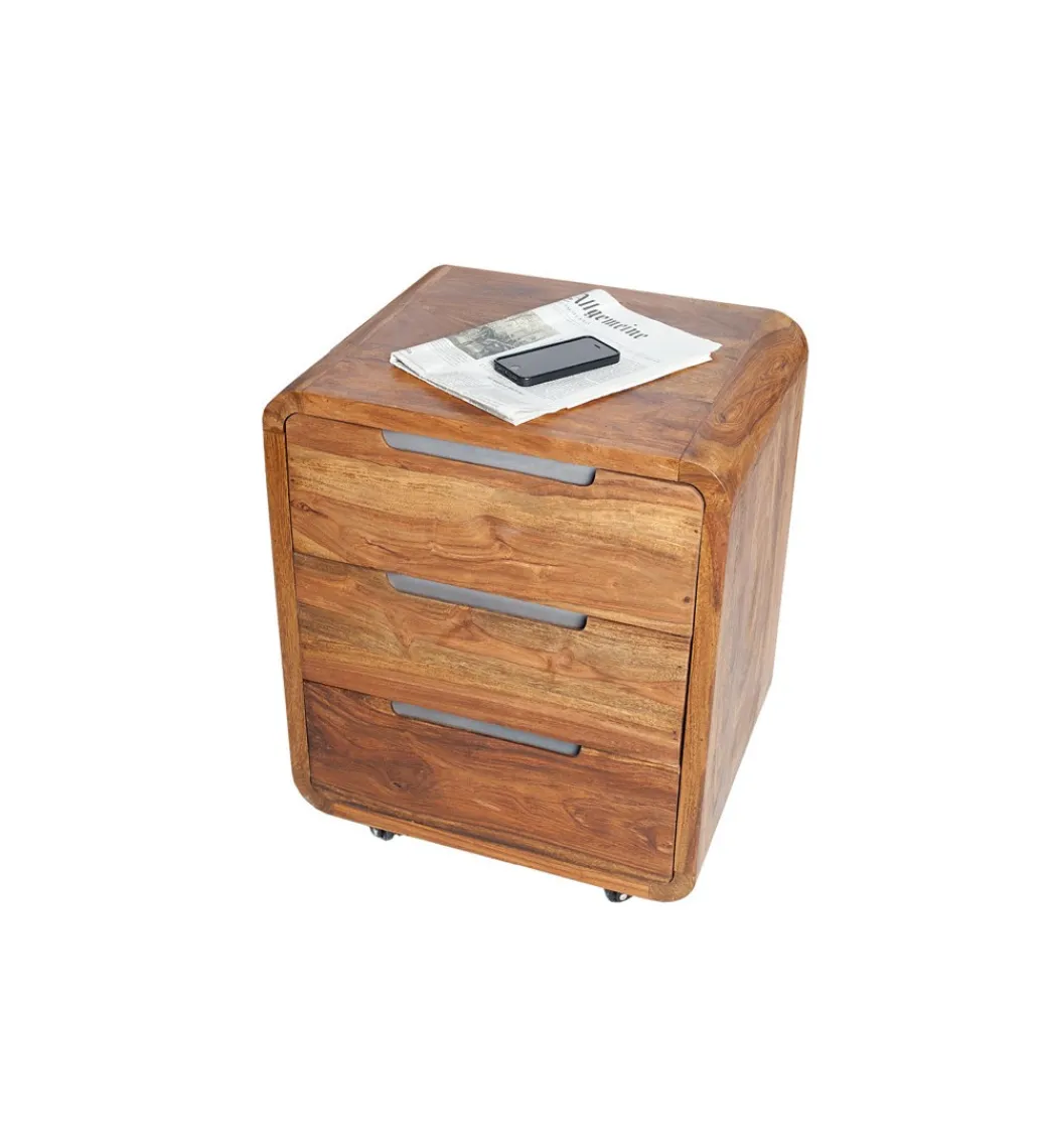 Kontener GOA do biurka INDIA 60 cm drewno Sheesham*Invicta Interior - przedsprzedaż Outlet