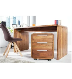 Kontener GOA do biurka INDIA 60 cm drewno Sheesham*Invicta Interior - przedsprzedaż Outlet