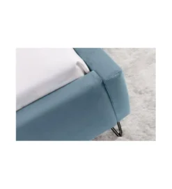 Łóżko PEROLA 140 cm x 200 cm jasnoniebieskie*Invicta Interior Online