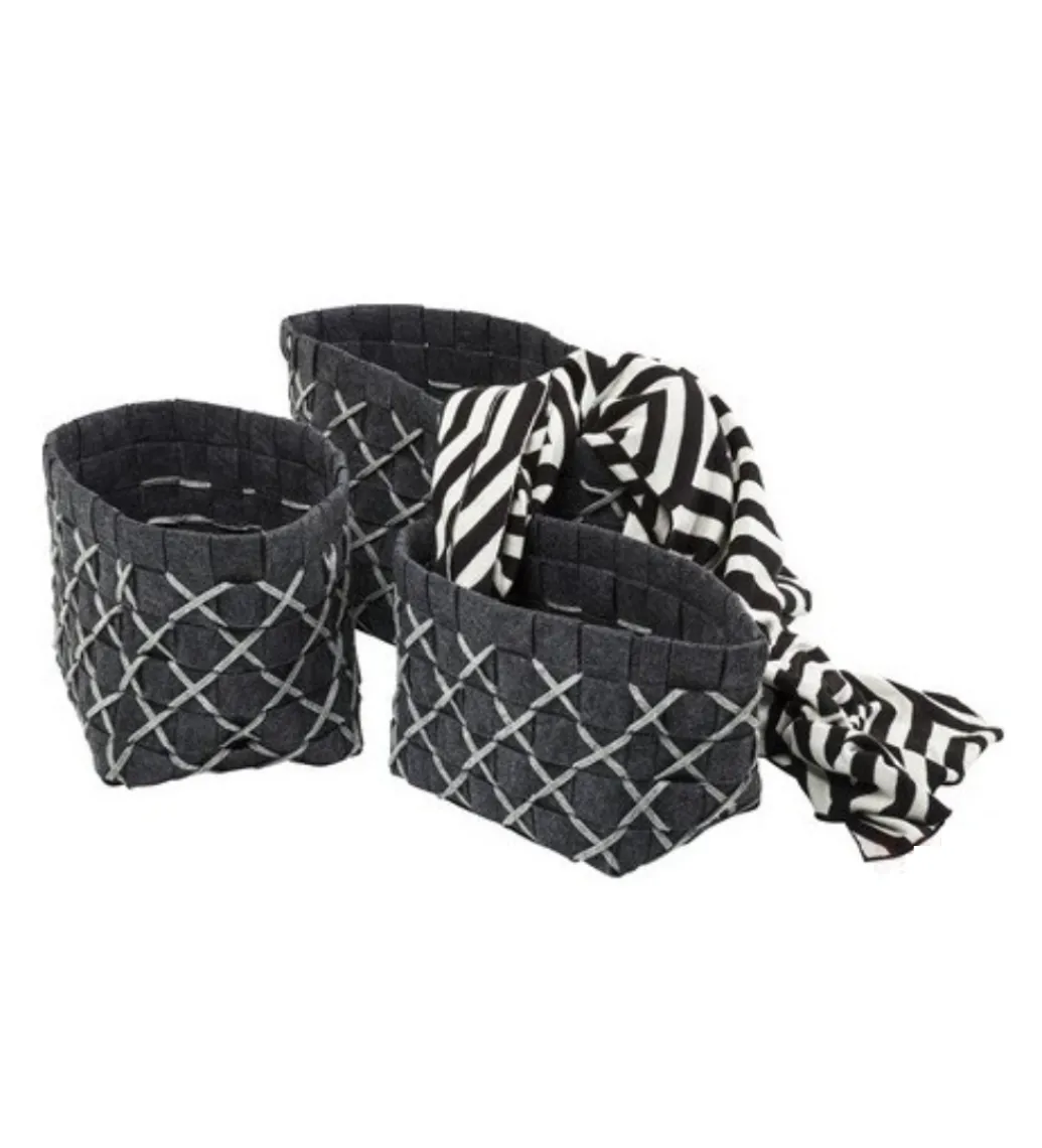 Kosze Felt Square SET 3*KDesign New