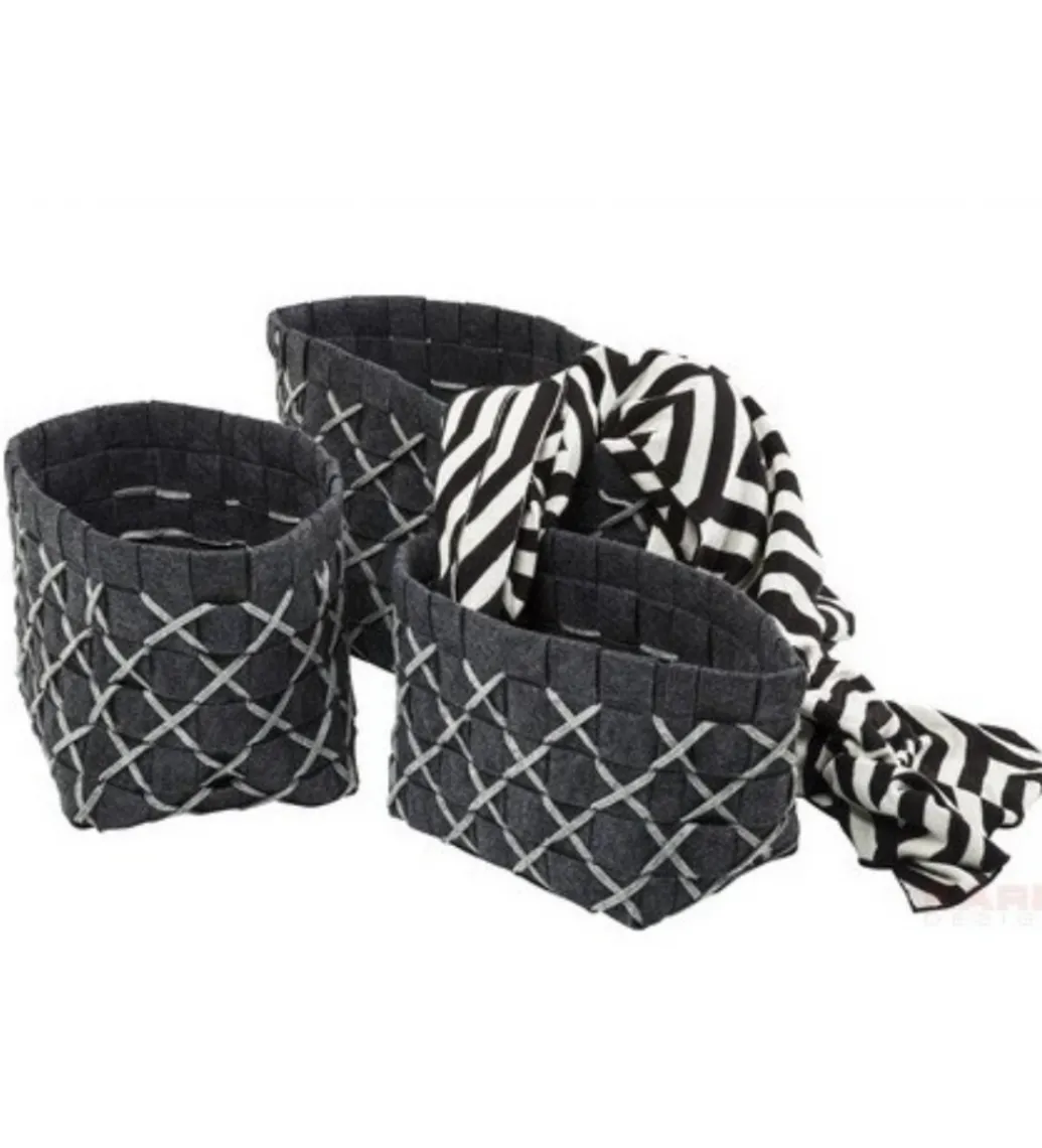 Kosze Felt Square SET 3*KDesign New