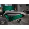 Łóżko tapicerowane PARIS CHESTERFIELD 180 cm x 200 cm ciemnyzielony velvet*Invicta Interior Hot