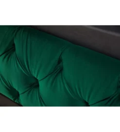 Łóżko tapicerowane PARIS CHESTERFIELD 180 cm x 200 cm ciemnyzielony velvet*Invicta Interior Hot
