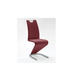 Krzesło AMADO bordowe zestaw 2 sztuk*MCA Outlet