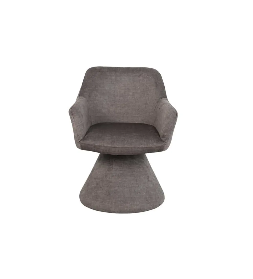 Krzesło AMBIENTO 79 cm obrót 180 stopni szare*Invicta Interior Outlet