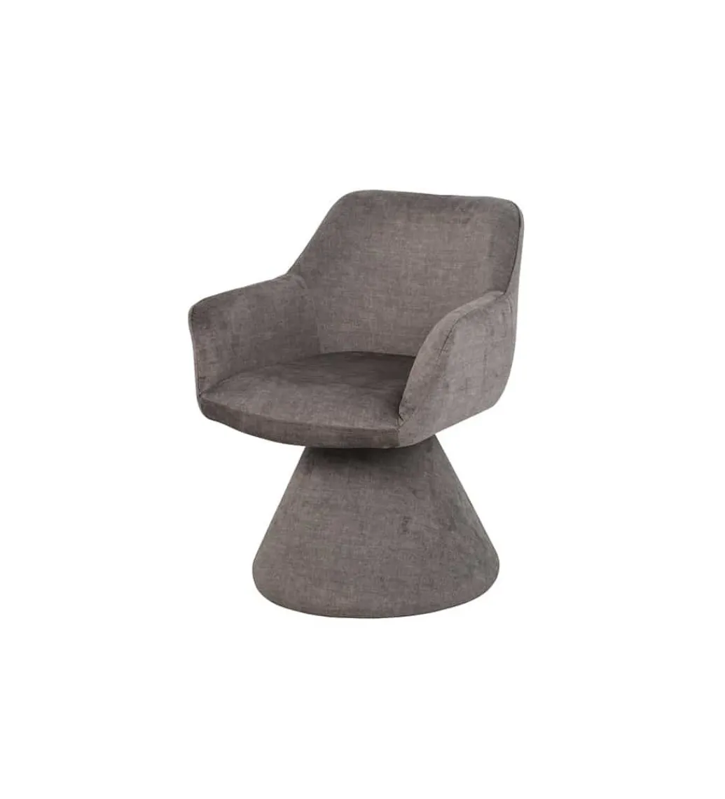 Krzesło AMBIENTO 79 cm obrót 180 stopni szare*Invicta Interior Outlet