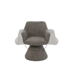 Krzesło AMBIENTO 79 cm obrót 180 stopni brązowe*Invicta Interior Best
