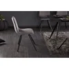 Krzesło Amsterdam ciemnoszare aksamit*Invicta Interior Clearance