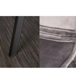 Krzesło Amsterdam ciemnoszare aksamit*Invicta Interior Clearance