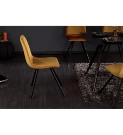 Krzesło Amsterdam Retro ciemna musztarda*Invicta Interior