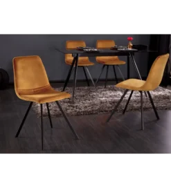 Krzesło Amsterdam Retro ciemna musztarda*Invicta Interior