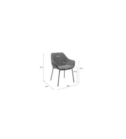 Krzesło AVIGNON 80 cm zielone*KARE Hot