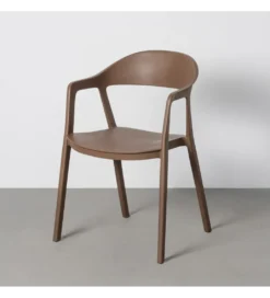 Krzesło BARETO 80 cm brązowe z podłokietnikami nogi v*Zona-Design Outlet