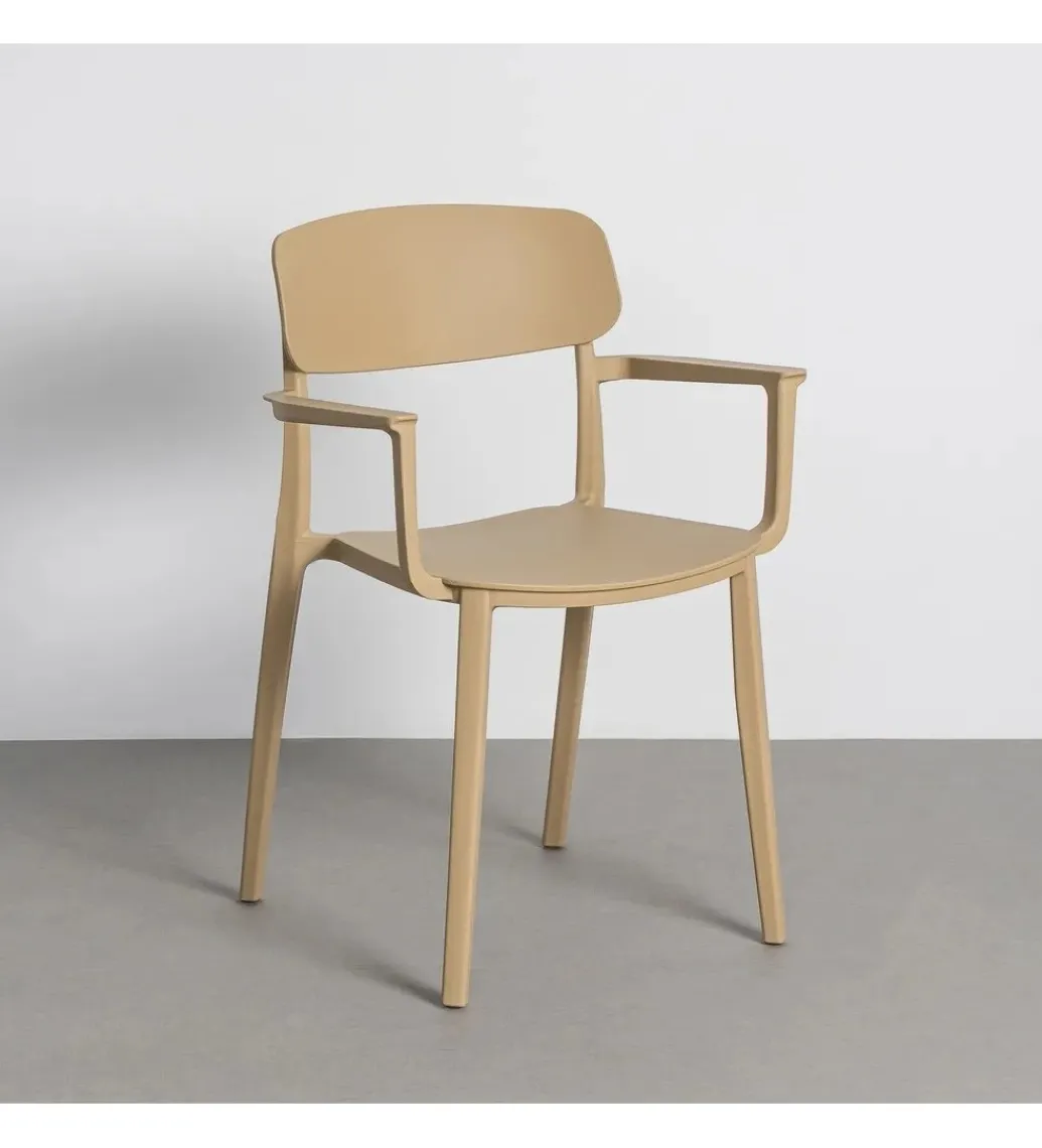 Krzesło BARETO 80 cm khaki z podłokietnikami*Zona-Design Sale