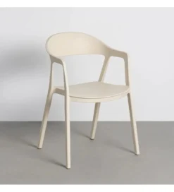 Krzesło BARETO 80 cm kremowe z podłokietnikami nogi v*Zona-Design Best