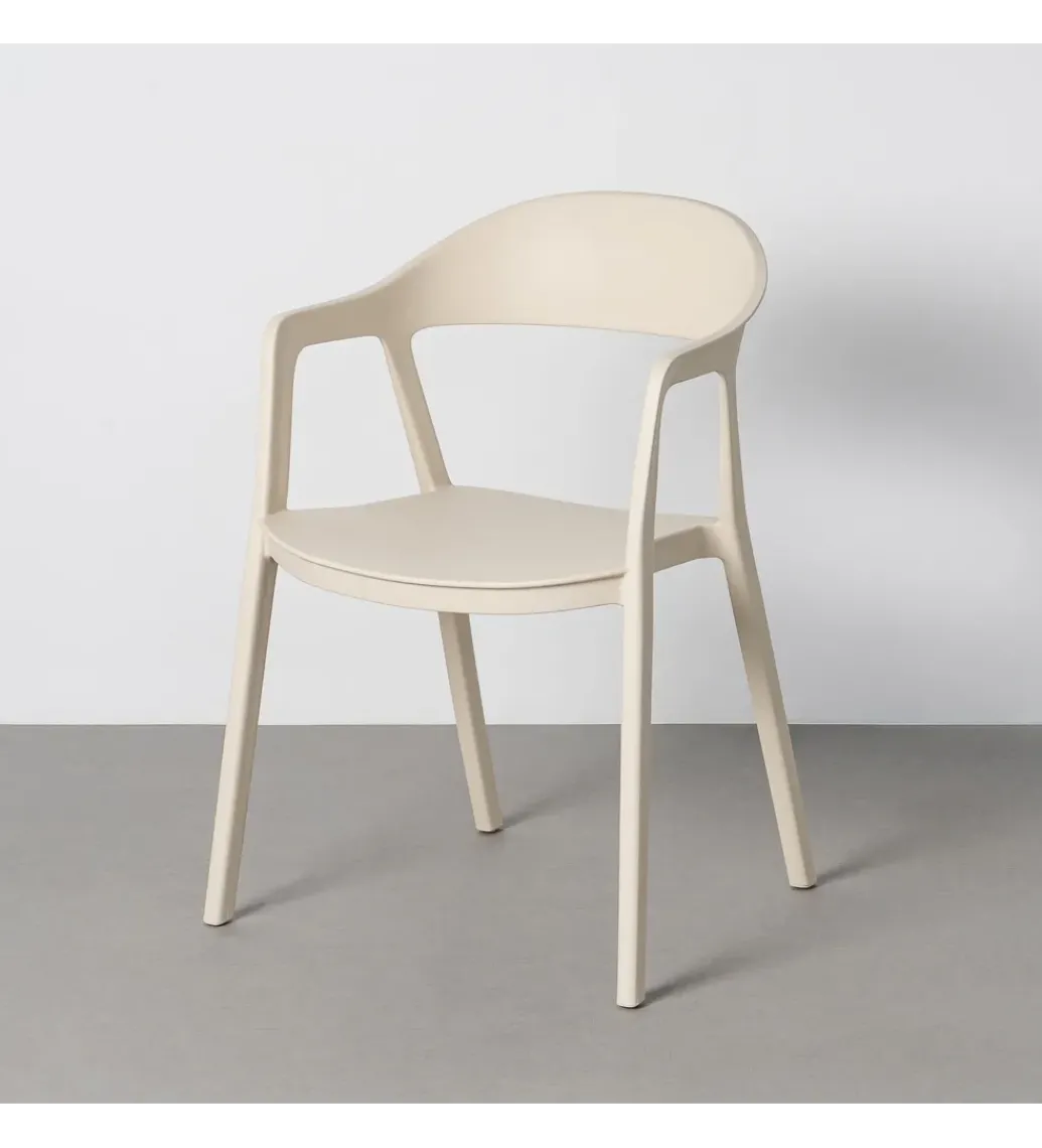 Krzesło BARETO 80 cm kremowe z podłokietnikami nogi v*Zona-Design Best