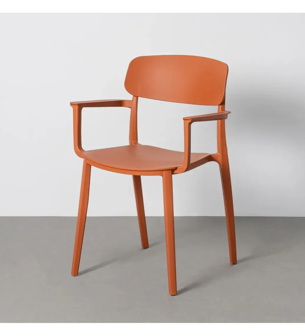 Krzesło BARETO 80 cm pomarańczowe z podłokietnikami*Zona-Design Online