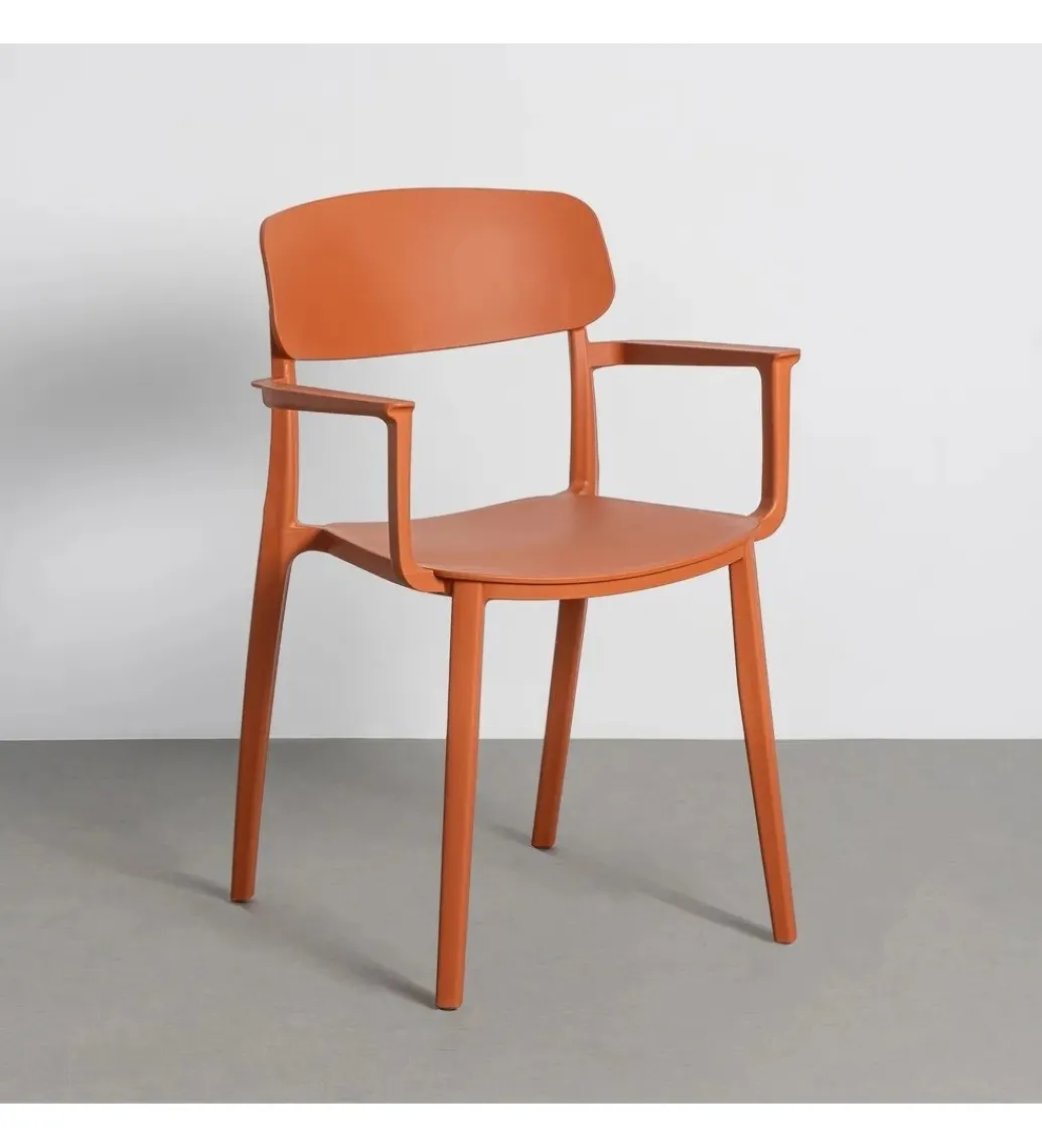 Krzesło BARETO 80 cm pomarańczowe z podłokietnikami*Zona-Design Online