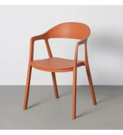 Krzesło BARETO 80 cm pomarańczowe z podłokietnikami nogi v*Zona-Design Clearance