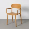 Krzesło BARETO 80 cm żółte z podłokietnikami*Zona-Design