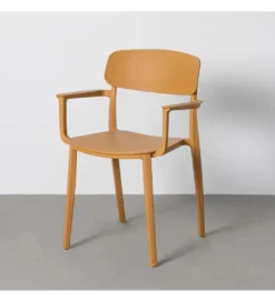 Krzesło BARETO 80 cm żółte z podłokietnikami*Zona-Design