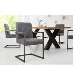 Krzesło Big Aston antyczny szary*Invicta Interior Discount