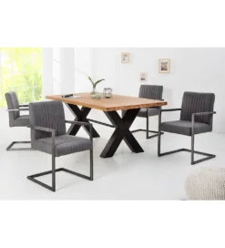 Krzesło Big Aston antyczny szary*Invicta Interior Discount