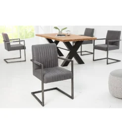 Krzesło Big Aston antyczny szary*Invicta Interior Discount