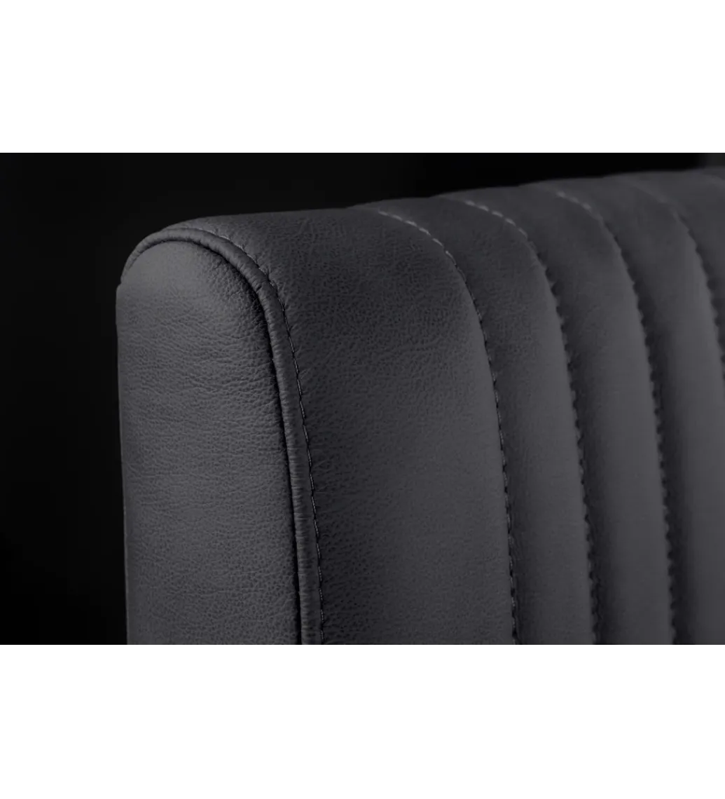 Krzesło BIG ASTON skórzane czarne*Invicta Interior Discount