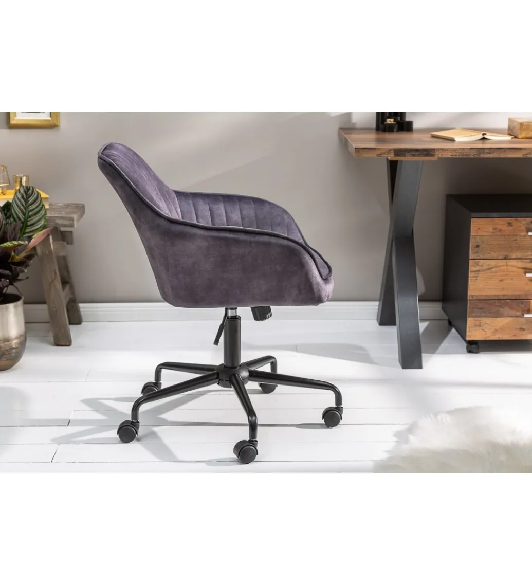 Krzesło biurowe Dutch Comfort ciemnoszare*Invicta Interior Online