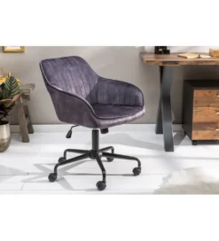 Krzesło biurowe Dutch Comfort ciemnoszare*Invicta Interior Online