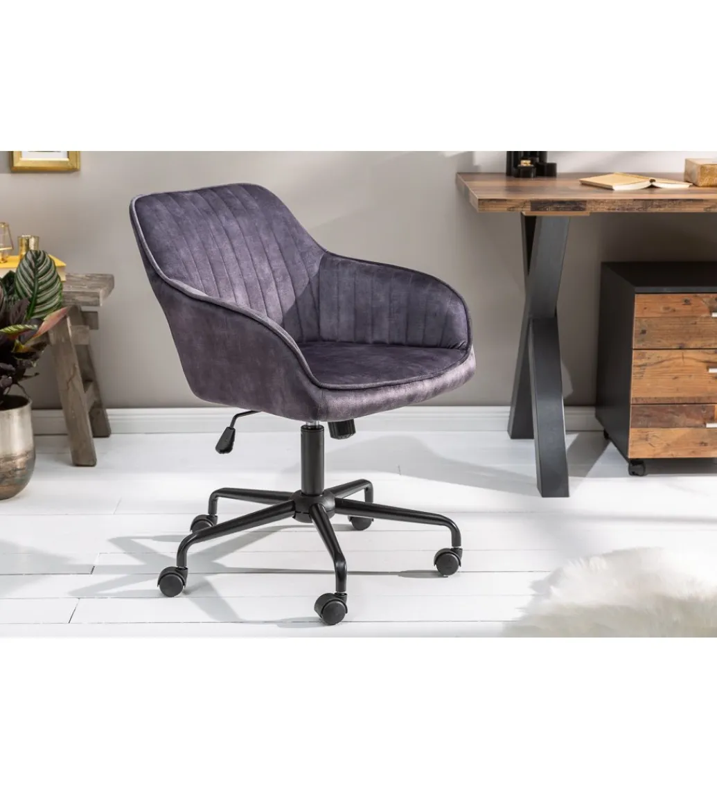 Krzesło biurowe Dutch Comfort ciemnoszare*Invicta Interior Online