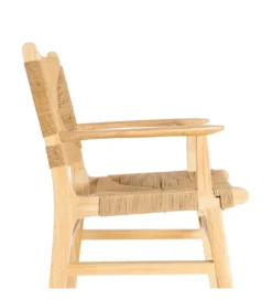 Krzesło BRAZOS 85 cm drewno kauczuk naturalne*Zona-Design
